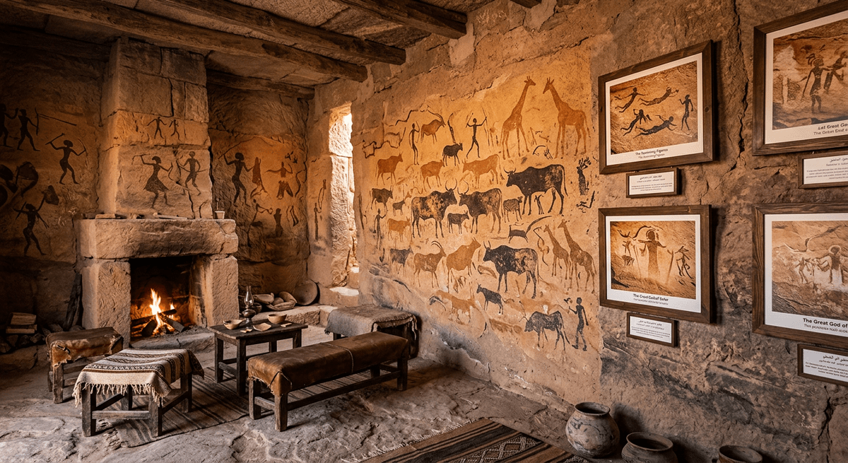 Rupestre du Tassili — exemple d'intérieur