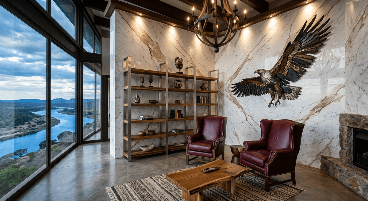 Aigle Pêcheur du Zambèze — exemple d'intérieur