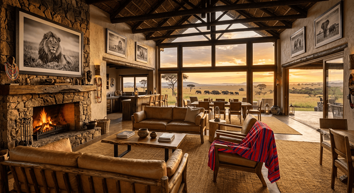 Lion du Masai Mara — exemple d'intérieur