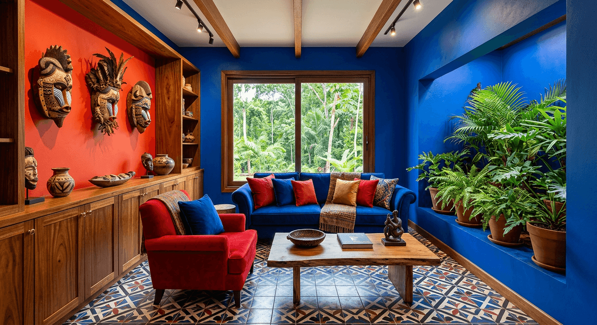 Mandrill Royal du Gabon — exemple d'intérieur