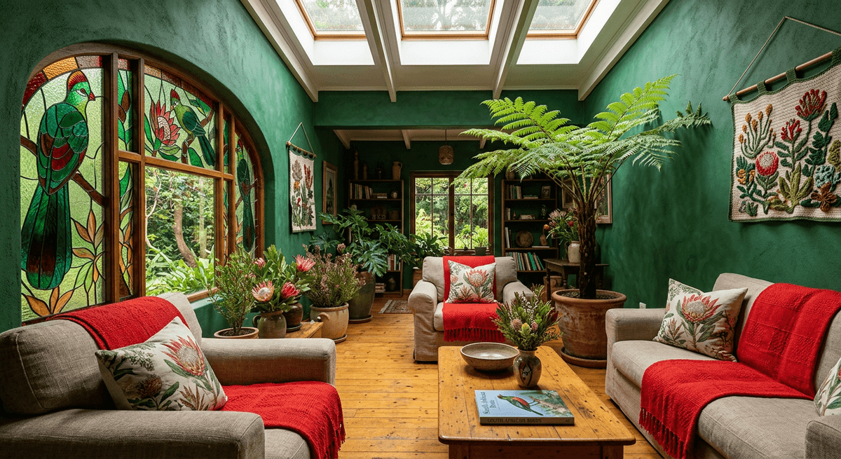 Touraco de Knysna — exemple d'intérieur