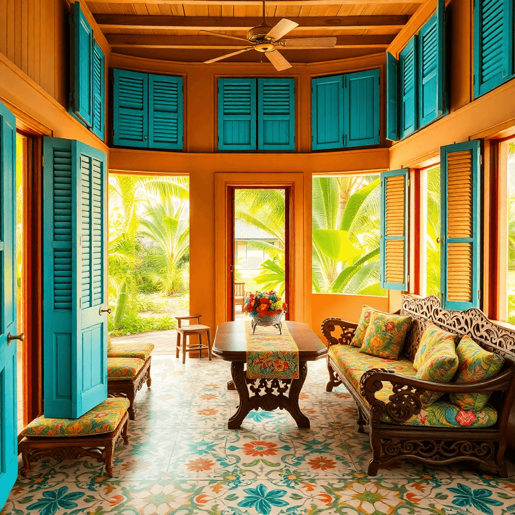 Créole Guadeloupéen — exemple d'intérieur