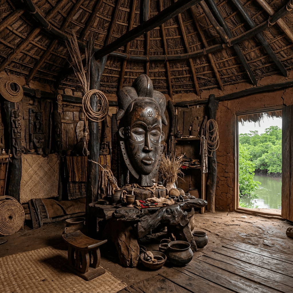 Baga Nimba — exemple d'intérieur