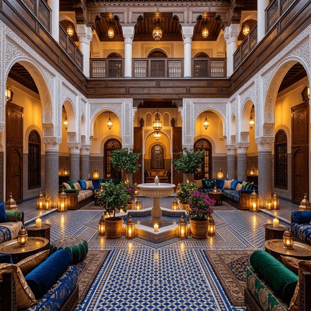Riad Traditionnel — exemple d'intérieur