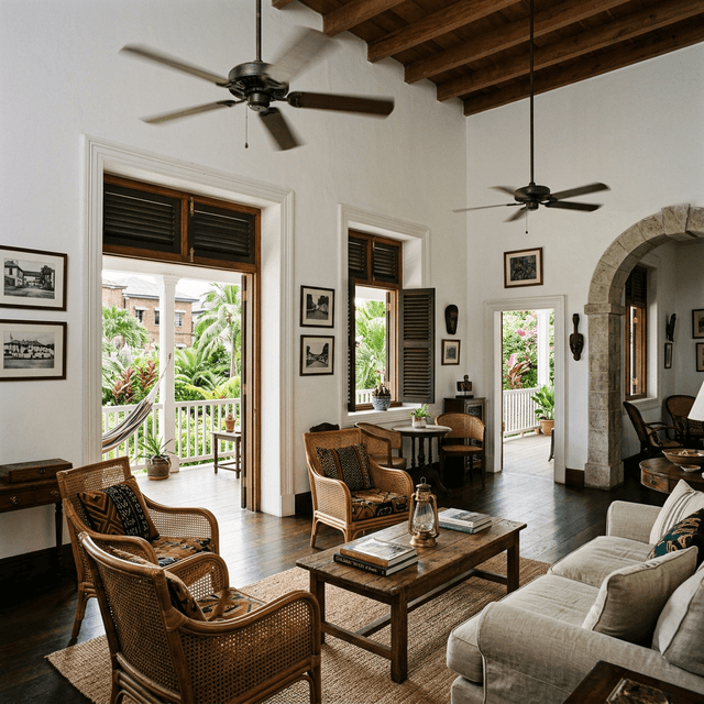 Calabar Colonial Tropical — exemple d'intérieur