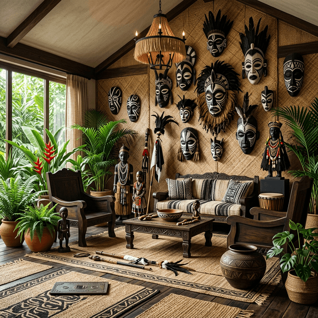Ibibio Ekpo — exemple d'intérieur