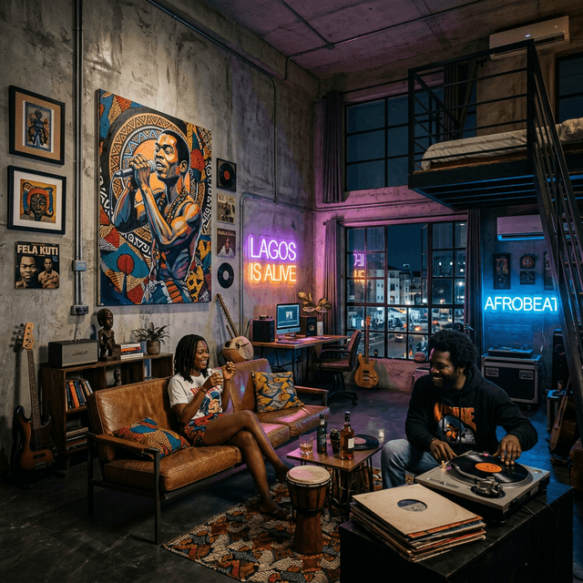 Lagos Afrobeat — exemple d'intérieur