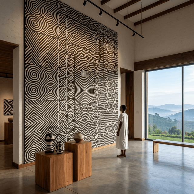 Imigongo Royal — exemple d'intérieur