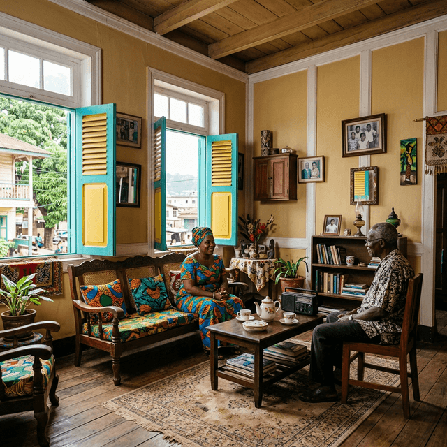 Freetown Krio — exemple d'intérieur