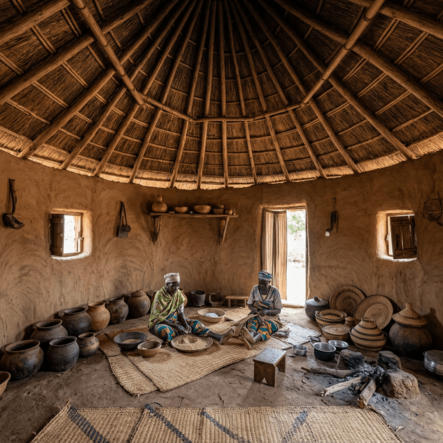 Sara Traditionnel — exemple d'intérieur