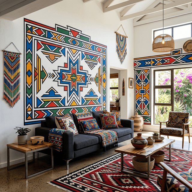 Ndebele Bold — exemple d'intérieur